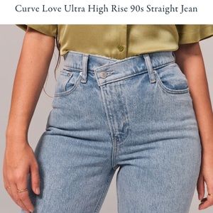 Abercrombie Curve Love Light Wash Jeans